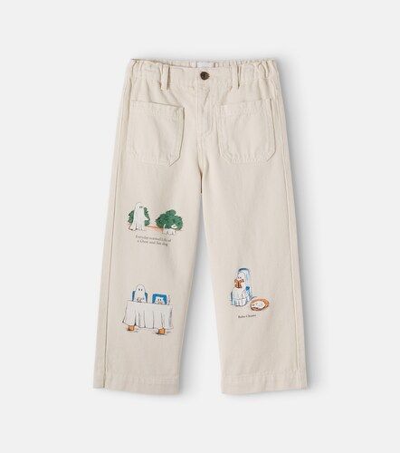 Pantalones de sarga de algodón con parches - Bobo Choses - Modalova