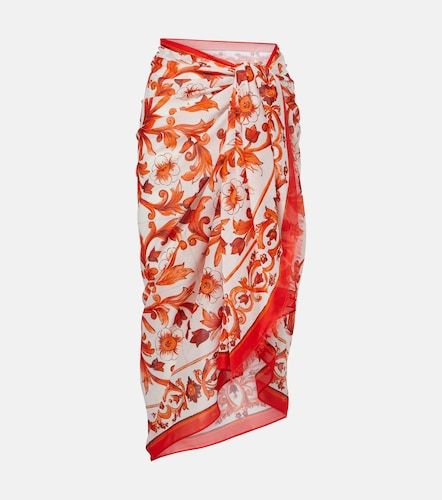 Pareo Majolica de algodón - Dolce&Gabbana - Modalova