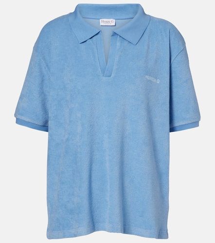 Polo de rizo de algodón con logo - Hunza G - Modalova