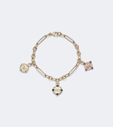 Pulsera Infinite Gratitude, Reverie, and Blossoms de oro de 18 ct con gemas - FoundRae - Modalova