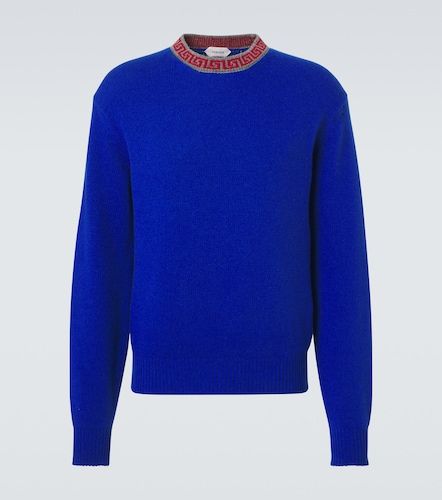Pullover Greca Border aus Wolle und Kaschmir - Versace - Modalova