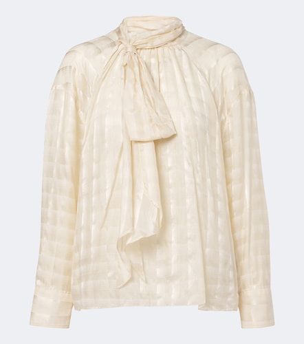 Blusa Airy Check in cotone e seta - Dorothee Schumacher - Modalova