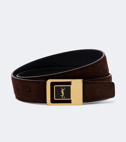 Saint Laurent Cassandre suede belt - Saint Laurent - Modalova