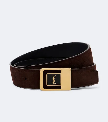 Saint Laurent Cassandre suede belt - Saint Laurent - Modalova