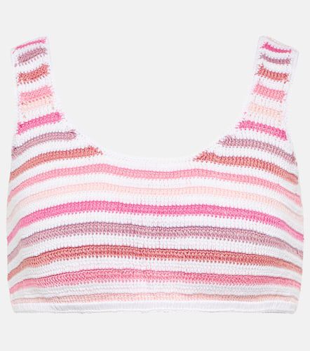 Striped crochet crop top - Anna Kosturova - Modalova