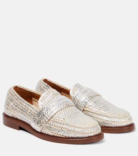 ChloÃ© Kalya metallic crochet loafers - Chloe - Modalova