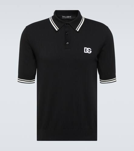 Logo cotton piquÃ© polo shirt - Dolce&Gabbana - Modalova