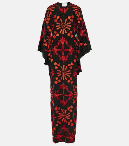 Embroidered silk maxi dress - Johanna Ortiz - Modalova