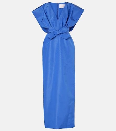Abito lungo in faille di seta con fiocco - Carolina Herrera - Modalova