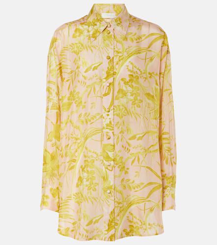 Pop Relaxed floral silk satin shirt - Zimmermann - Modalova