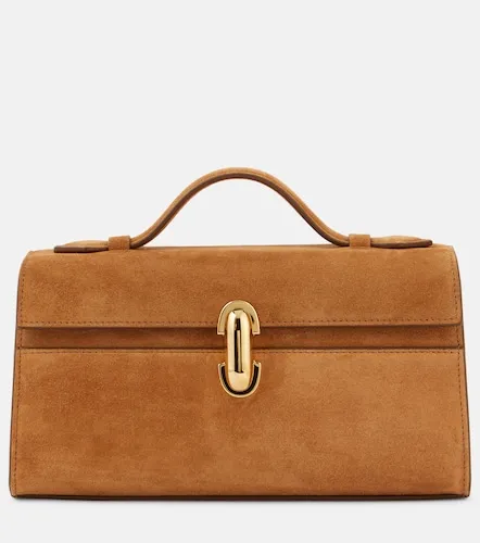 Symmetry Pochette suede tote bag - Savette - Modalova