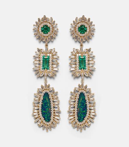 Kt earrings with gemstones - Suzanne Kalan - Modalova