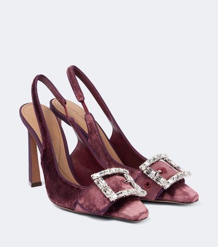 Verzierte Slingback-Pumps aus Samt - Dolce&Gabbana - Modalova