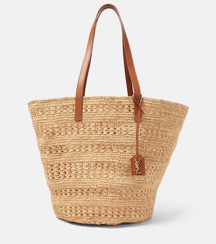 Panier Medium raffia basket bag - Saint Laurent - Modalova