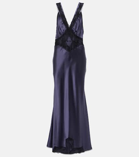 Aries lace-trimmed silk satin gown - SIR - Modalova