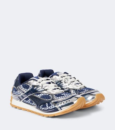Orbit leather-trimmed sneakers - Bottega Veneta - Modalova