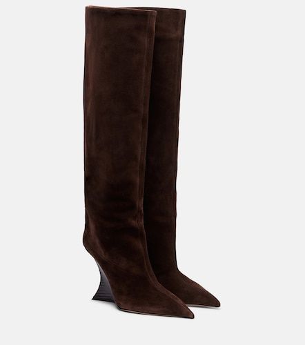 Botas altas Nina de ante con cuña - Paris Texas - Modalova