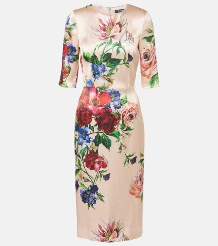Dolce&Gabbana Midikleid aus Satin - Dolce&Gabbana - Modalova