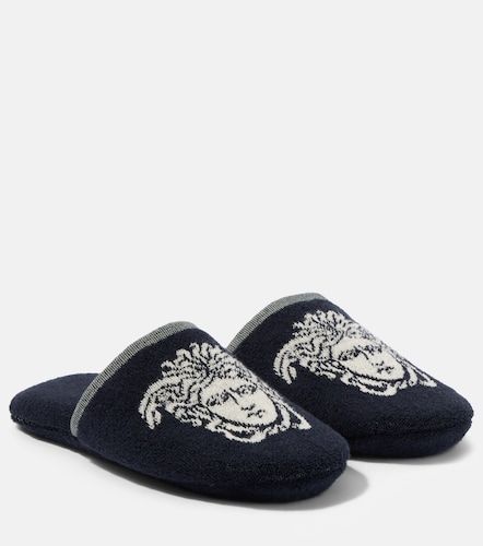 Slippers Medusa de rizo de algodón - Versace Home - Modalova