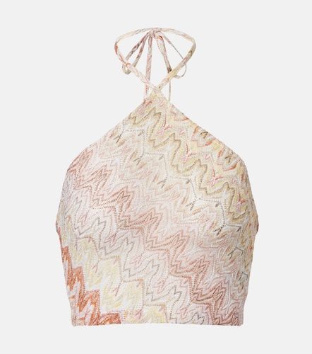 Missoni Crop top de lamé en zigzag - Missoni - Modalova