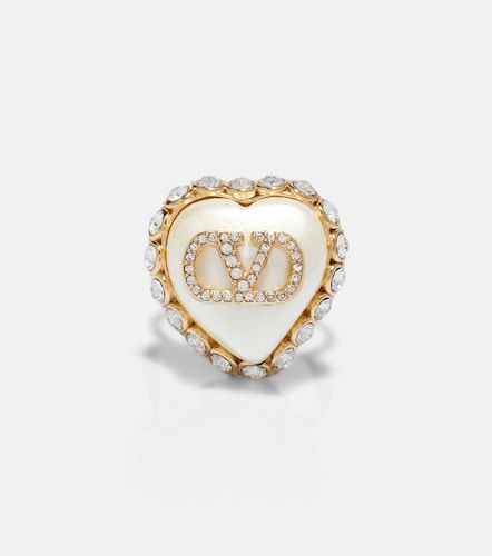 Anello VLogo con perla bijoux - Valentino - Modalova