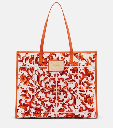 Shopping Large printed canvas shopper - Dolce&Gabbana - Modalova