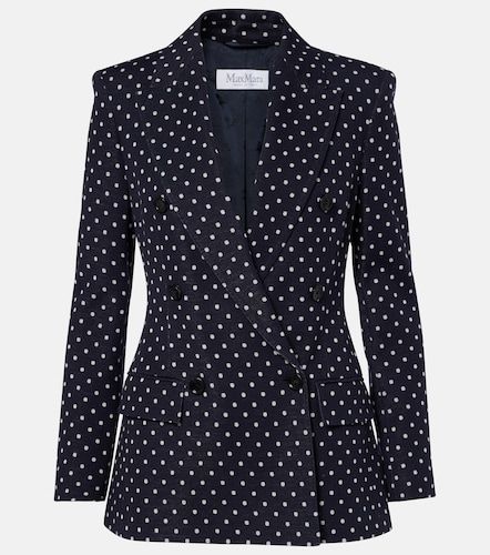 Polka-dot double-breasted jersey blazer - Max Mara - Modalova