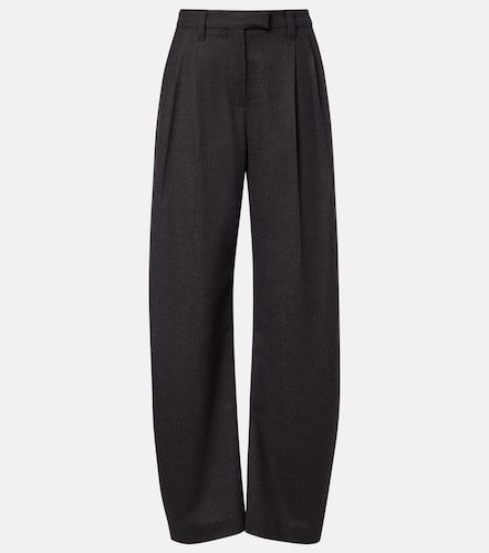 Pantalones anchos de lana virgen - Brunello Cucinelli - Modalova