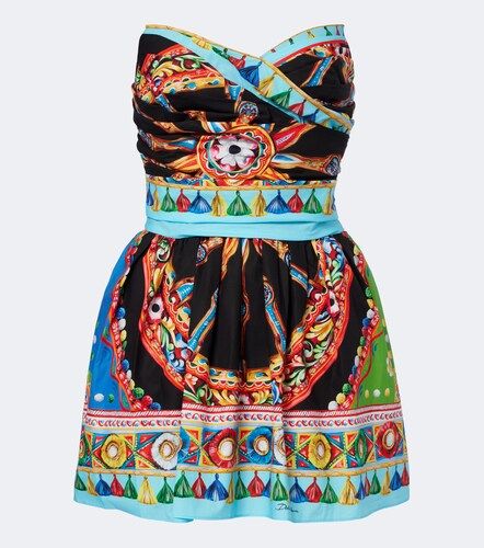 Vestido corto Carretto de algodón - Dolce&Gabbana - Modalova