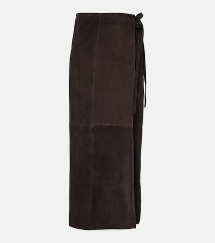 Nour Hammour Suede wrap skirt - Nour Hammour - Modalova