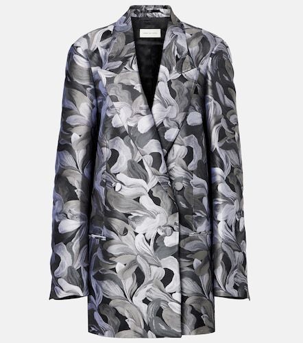 Double-breasted jacquard blazer - Dries Van Noten - Modalova
