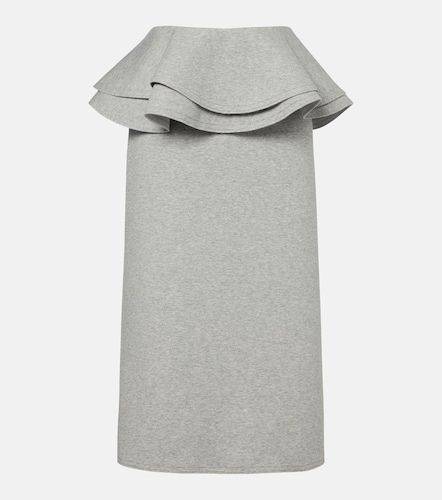 Ruffled cotton-blend midi skirt - Plan C - Modalova