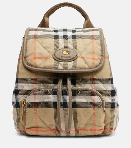 Mochila Mini con Check - Burberry - Modalova