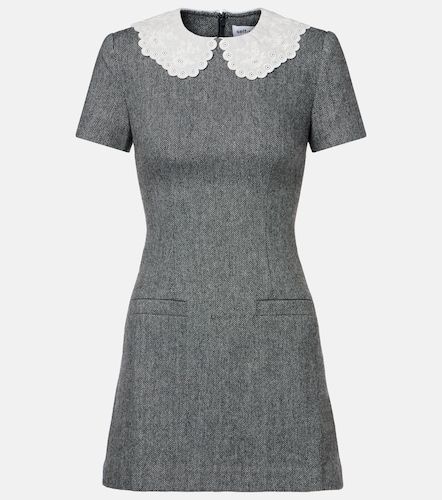 Herringbone wool-blend minidress - Self-Portrait - Modalova