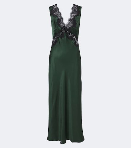 Vestido midi Lysandra de satén con encaje - Rixo - Modalova