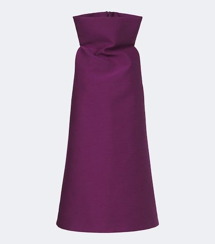 Vestido corto en mezcla de lana y seda - Balenciaga - Modalova