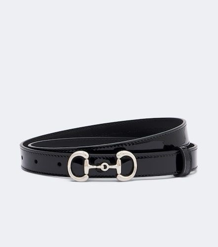 Gucci Cinturón Horsebit de charol - Gucci - Modalova