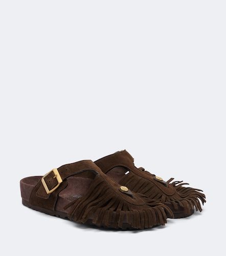 X Birkenstock – Sandali Gizeh in suede con frange - Etro - Modalova