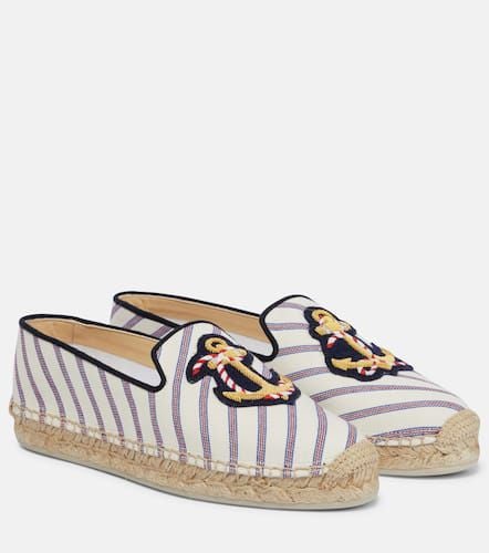 Loudmer Donna striped canvas espadrilles - Christian Louboutin - Modalova