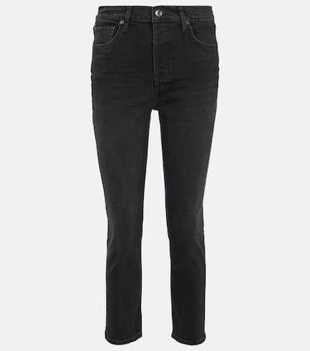 High-Rise Cropped Slim Jeans Riley - Agolde - Modalova