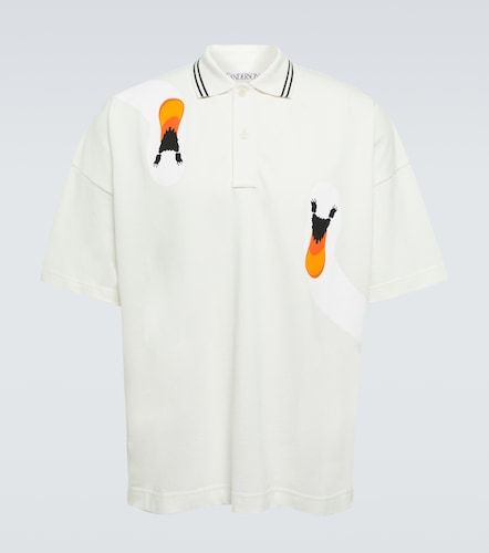 Polo de algodón estampado - JW Anderson - Modalova