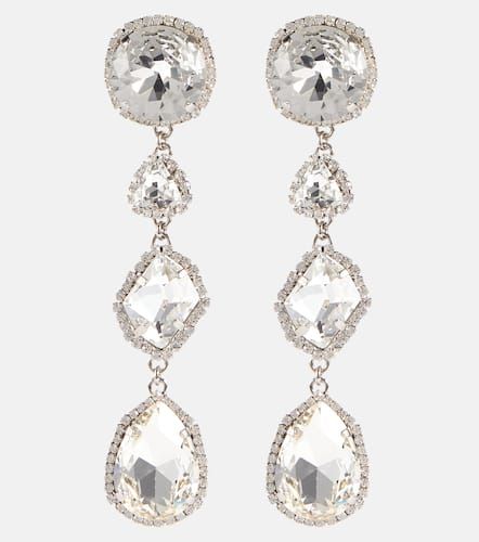 Crystal pendant earrings - Alessandra Rich - Modalova