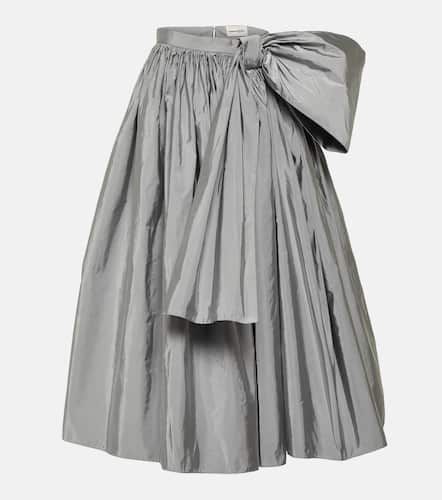 Bow-detail pleated midi skirt - Alexander McQueen - Modalova