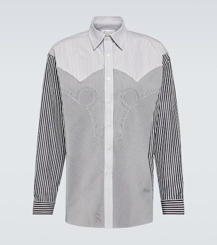 Camicia in misto cotone a righe - Maison Margiela - Modalova