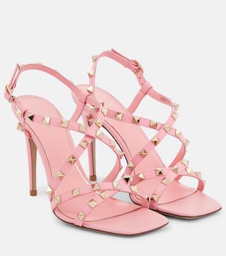 Rockstud 100 leather sandals - Valentino Garavani - Modalova