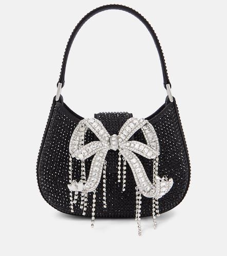 The Bow crystal-embellished shoulder bag - Self-Portrait - Modalova