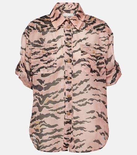 Matchmaker Safari linen and silk shirt - Zimmermann - Modalova