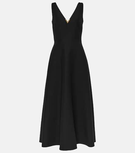 VGold CrÃªpe Couture midi dress - Valentino - Modalova