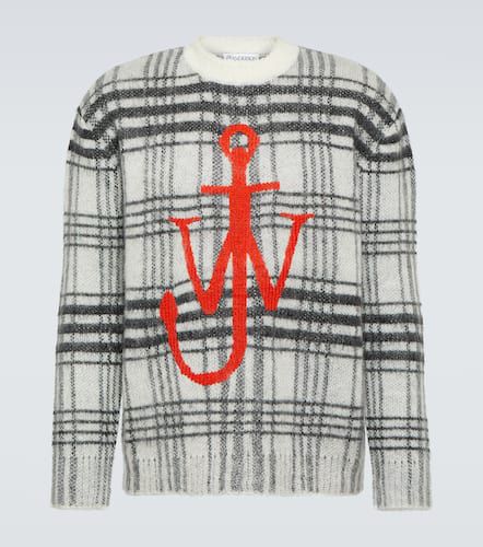 JW Anderson Logo checked sweater - JW Anderson - Modalova