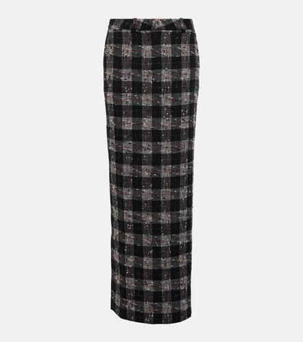 Checked lurex wool maxi skirt - Alessandra Rich - Modalova